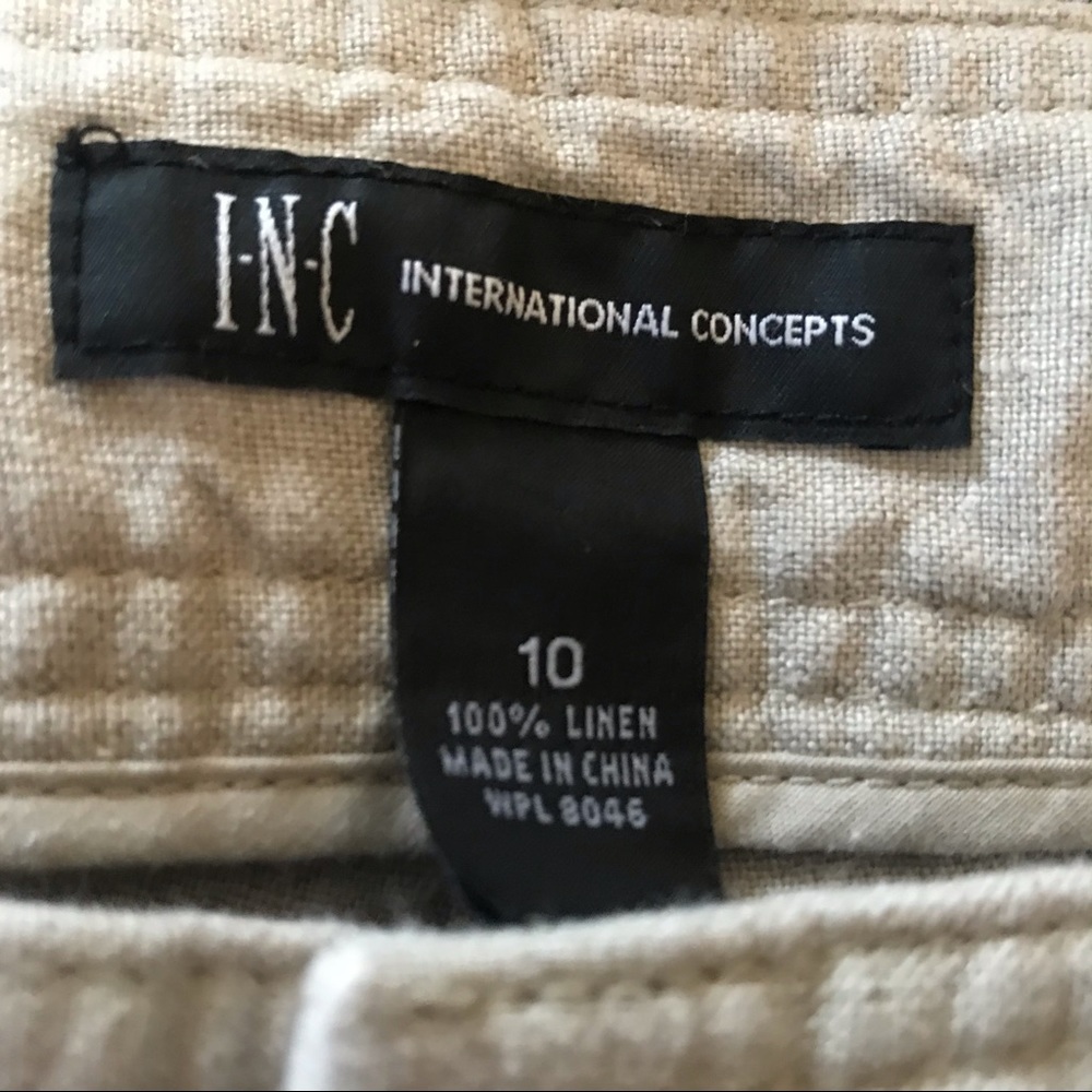 🔵2/$25 INC International Concepts Linen Capris - Picture 3 of 5